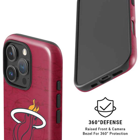 NBA Miami Heat Red Primary Logo iPhone 16 Pro Magsafe Impact Case